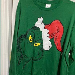 Dr Seuss Grinch Santa Holiday Christmas sweatshirt (size 2XL)